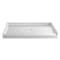 Aqua Eden VTSB60326C 60" x 32" Anti-Skid Single Threshold Shower Base with Center Drain Hole, White VTSB60326C - alternate 2